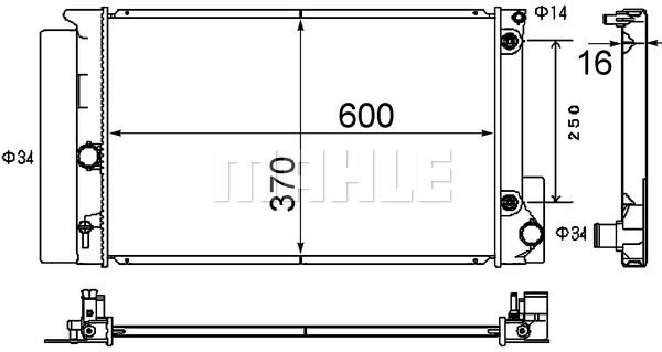 CR1869000S MAHLE Радиатор, охлаждение двигателя