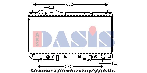 210096N AKS DASIS Радиатор, охлаждение двигателя