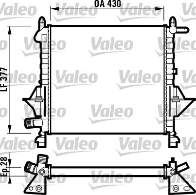 732051 VALEO Радиатор, охлаждение двигателя