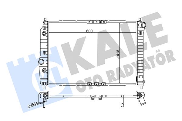 372300 KALE OTO RADYATÖR Радиатор, охлаждение двигателя