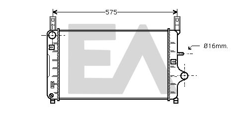 31R22038 EACLIMA Радиатор, охлаждение двигателя