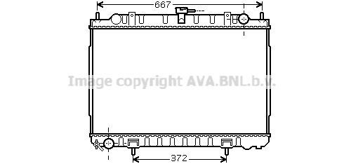 DN2240 AVA QUALITY COOLING Радиатор, охлаждение двигателя