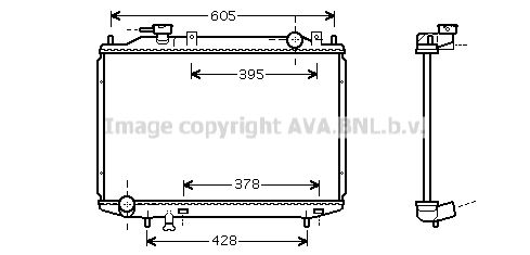 MZ2181 AVA QUALITY COOLING Радиатор, охлаждение двигателя