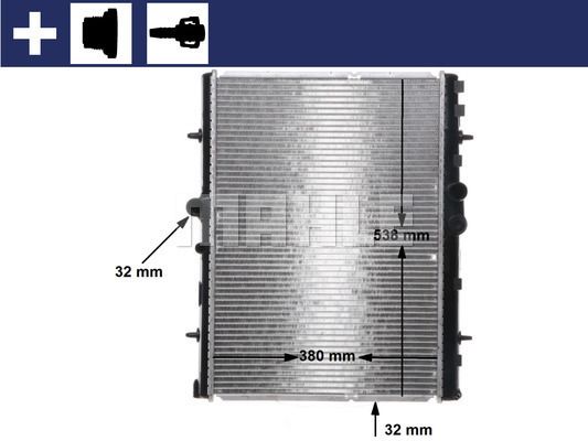 CR32000S MAHLE Радиатор, охлаждение двигателя