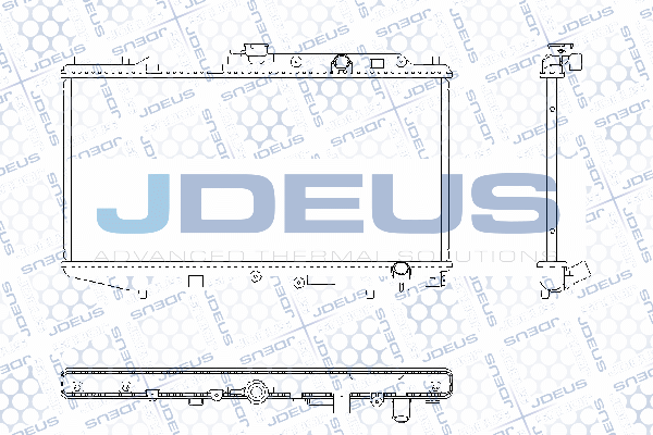 RA0130010 JDEUS Радиатор, охлаждение двигателя