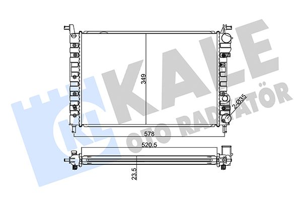 120500 KALE OTO RADYATÖR Радиатор, охлаждение двигателя