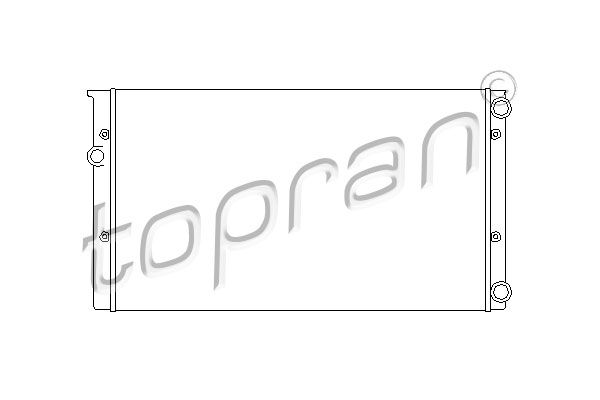 107367 TOPRAN Радиатор, охлаждение двигателя