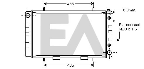 31R05041 EACLIMA Радиатор, охлаждение двигателя