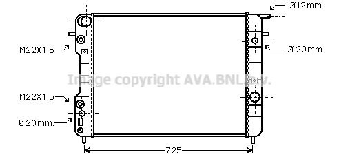 OLA2247 AVA QUALITY COOLING Радиатор, охлаждение двигателя