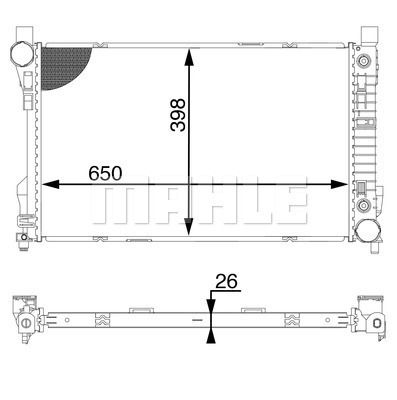 WG2182790 WILMINK GROUP Радиатор, охлаждение двигателя