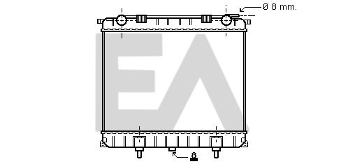 31R05028 EACLIMA Радиатор, охлаждение двигателя