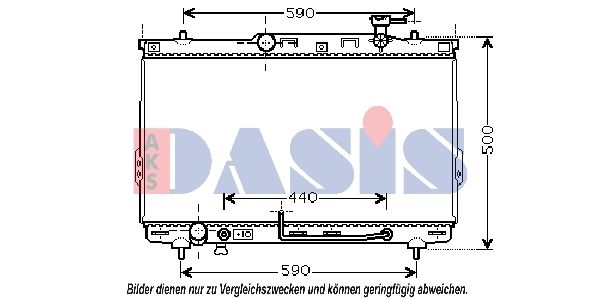 510034N AKS DASIS Радиатор, охлаждение двигателя