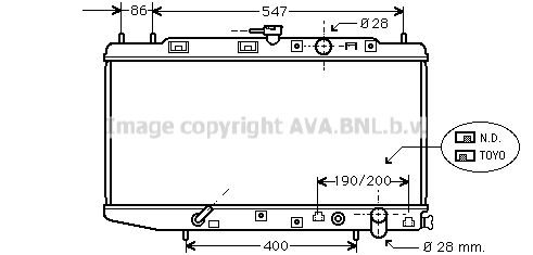 HD2064 AVA QUALITY COOLING Радиатор, охлаждение двигателя