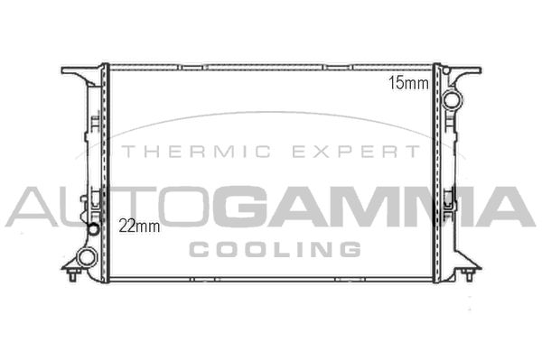 107403 AUTOGAMMA Радиатор, охлаждение двигателя