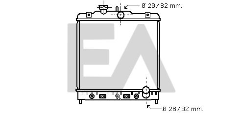 31R26043 EACLIMA Радиатор, охлаждение двигателя