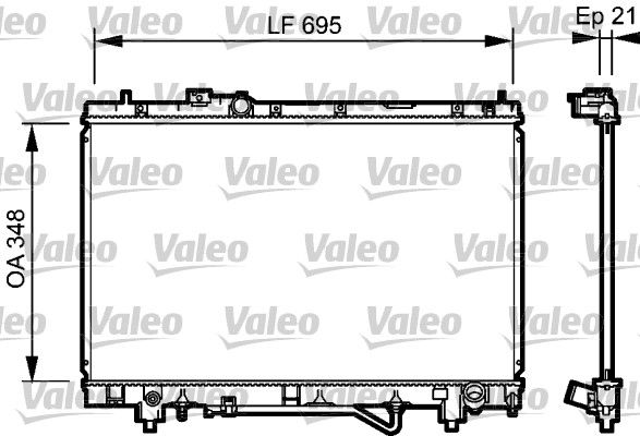 732420 VALEO Радиатор, охлаждение двигателя