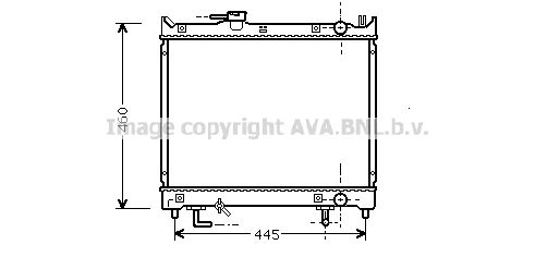 SZ2071 AVA QUALITY COOLING Радиатор, охлаждение двигателя