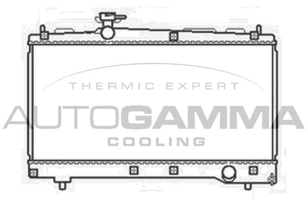 103712 AUTOGAMMA Радиатор, охлаждение двигателя