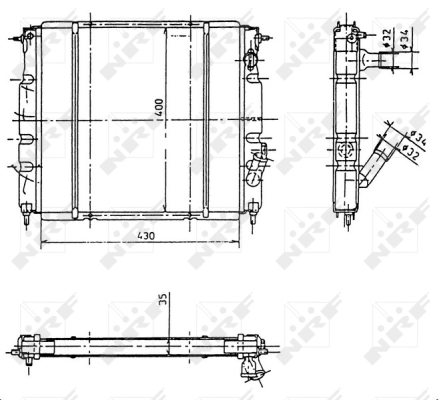 WG1721451 WILMINK GROUP Радиатор, охлаждение двигателя