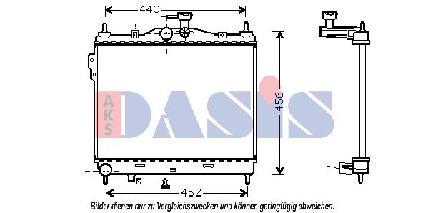 510028N AKS DASIS Радиатор, охлаждение двигателя