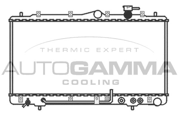 101591 AUTOGAMMA Радиатор, охлаждение двигателя