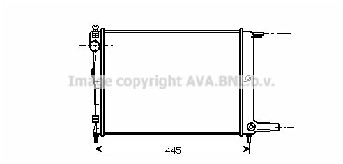 CNA2070 AVA QUALITY COOLING Радиатор, охлаждение двигателя