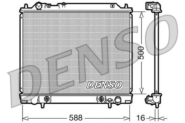 DRM45013 DENSO Радиатор, охлаждение двигателя