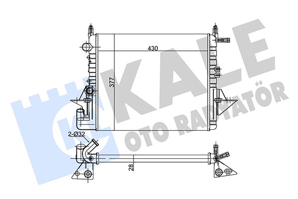 137400 KALE OTO RADYATÖR Радиатор, охлаждение двигателя
