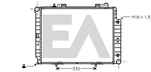 31R50069 EACLIMA Радиатор, охлаждение двигателя