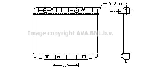 OL2214 AVA QUALITY COOLING Радиатор, охлаждение двигателя