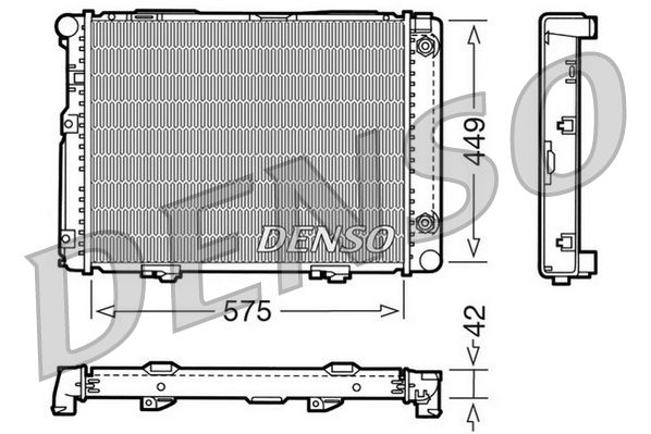 DRM17060 DENSO Радиатор, охлаждение двигателя