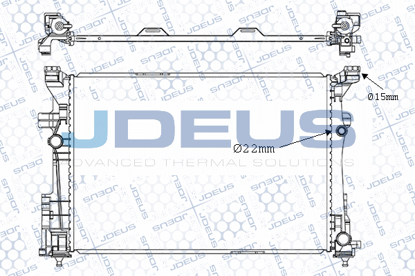 M0171030 JDEUS Радиатор, охлаждение двигателя