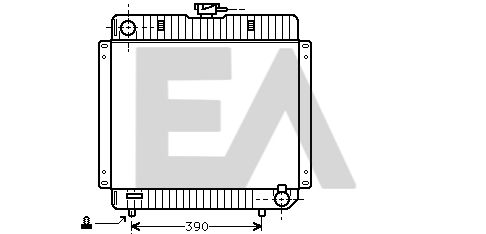 31R50054 EACLIMA Радиатор, охлаждение двигателя