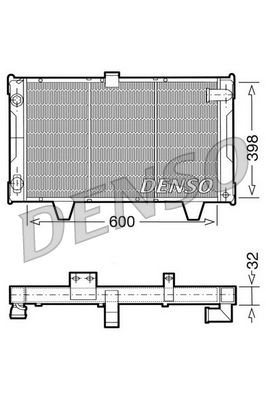 DRM21061 DENSO Радиатор, охлаждение двигателя