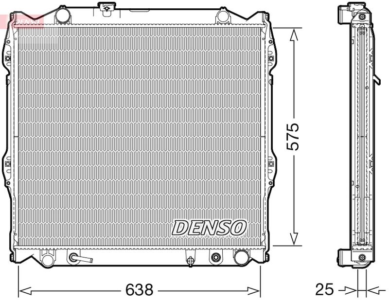 DRM50138 DENSO Радиатор, охлаждение двигателя