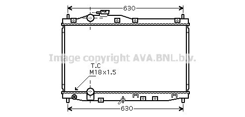 HD2171 AVA QUALITY COOLING Радиатор, охлаждение двигателя