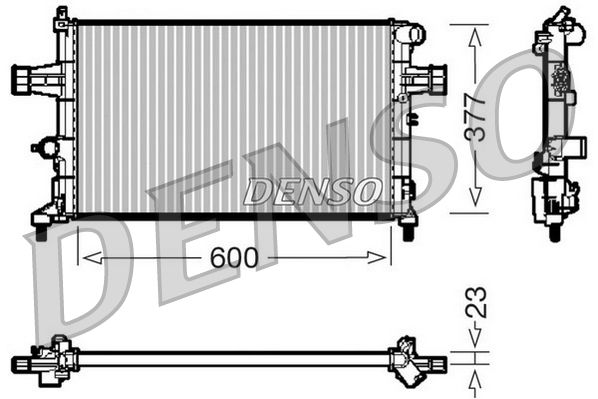 DRM20083 DENSO Радиатор, охлаждение двигателя