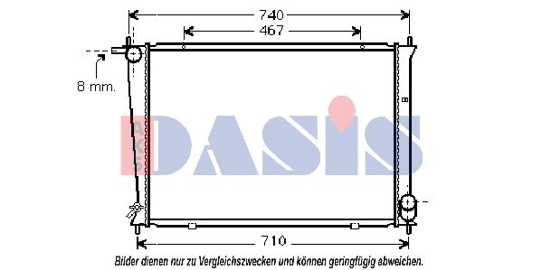 560038N AKS DASIS Радиатор, охлаждение двигателя