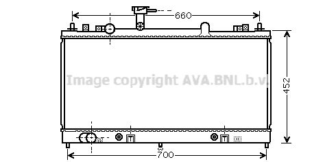 MZ2163 PRASCO Радиатор, охлаждение двигателя