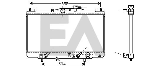 31R26026 EACLIMA Радиатор, охлаждение двигателя