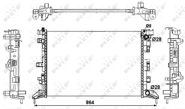 WG1722009 WILMINK GROUP Радиатор, охлаждение двигателя