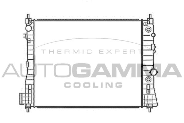 107683 AUTOGAMMA Радиатор, охлаждение двигателя