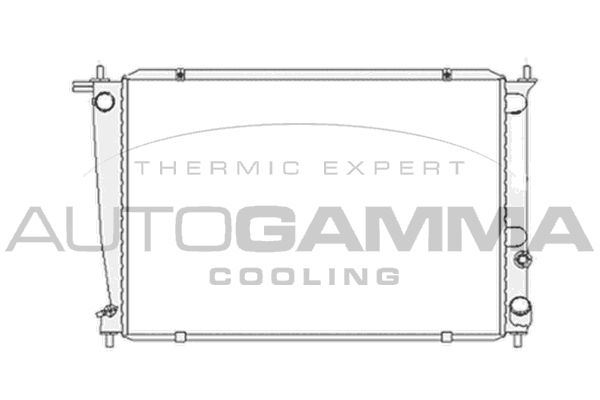 104071 AUTOGAMMA Радиатор, охлаждение двигателя