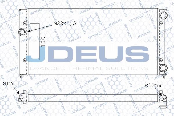 M0300470 JDEUS Радиатор, охлаждение двигателя