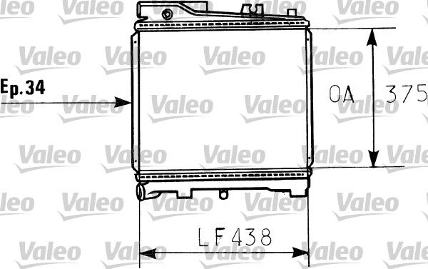 819395 VALEO Радиатор, охлаждение двигателя