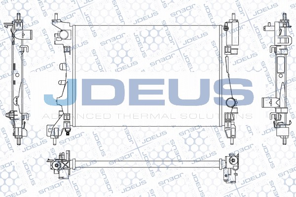 M0070280 JDEUS Радиатор, охлаждение двигателя