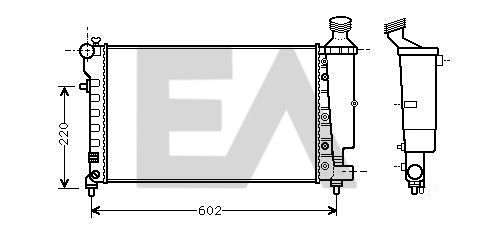 31R55108 EACLIMA Радиатор, охлаждение двигателя