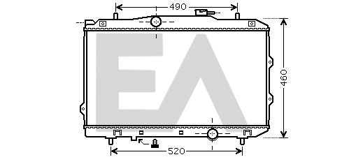 31R36038 EACLIMA Радиатор, охлаждение двигателя