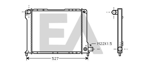 31R25017 EACLIMA Радиатор, охлаждение двигателя