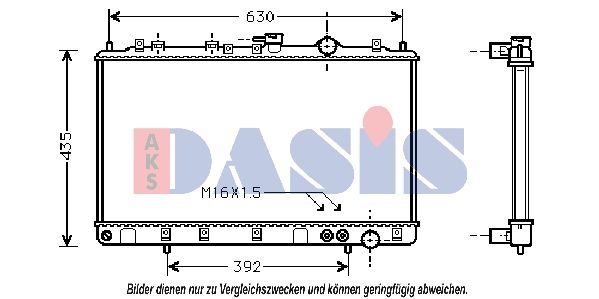 560360N AKS DASIS Радиатор, охлаждение двигателя